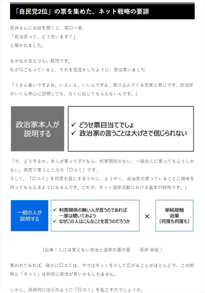 ネットで54万票を獲得した山田太郎のクチコミ戦略　浮動票を獲得！選挙に勝つ、ネット選挙対策